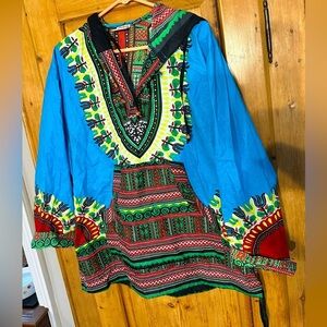 Gypsy Rose Vintage Cotton Boho Hippie Friends Y2K Hoodie One Size